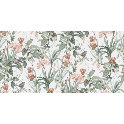 Обои винил на флизелине Ugepa Botanique Красный Зеленый Белый M64794D 10,05x1,06 м