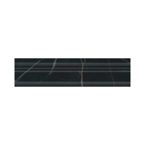 Бордюр Kerama Marazzi Алькала черный багет BLB039 5*20 см