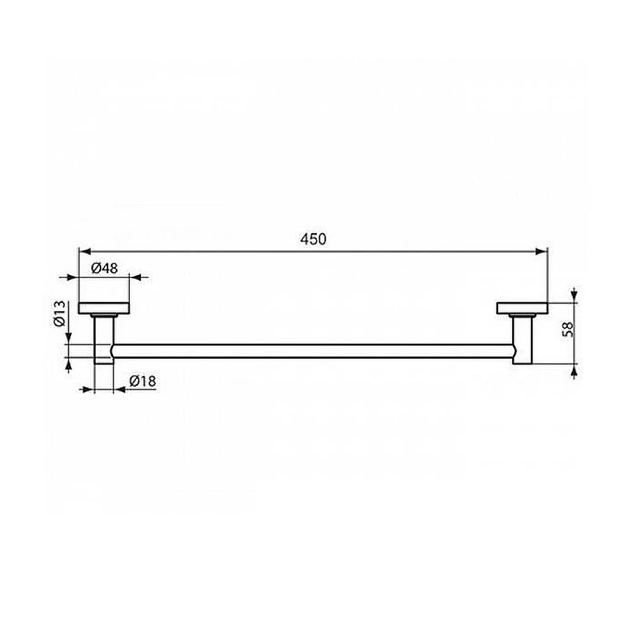 Полотенцедержатель Ideal Standard IOM черный матовый A9117XG