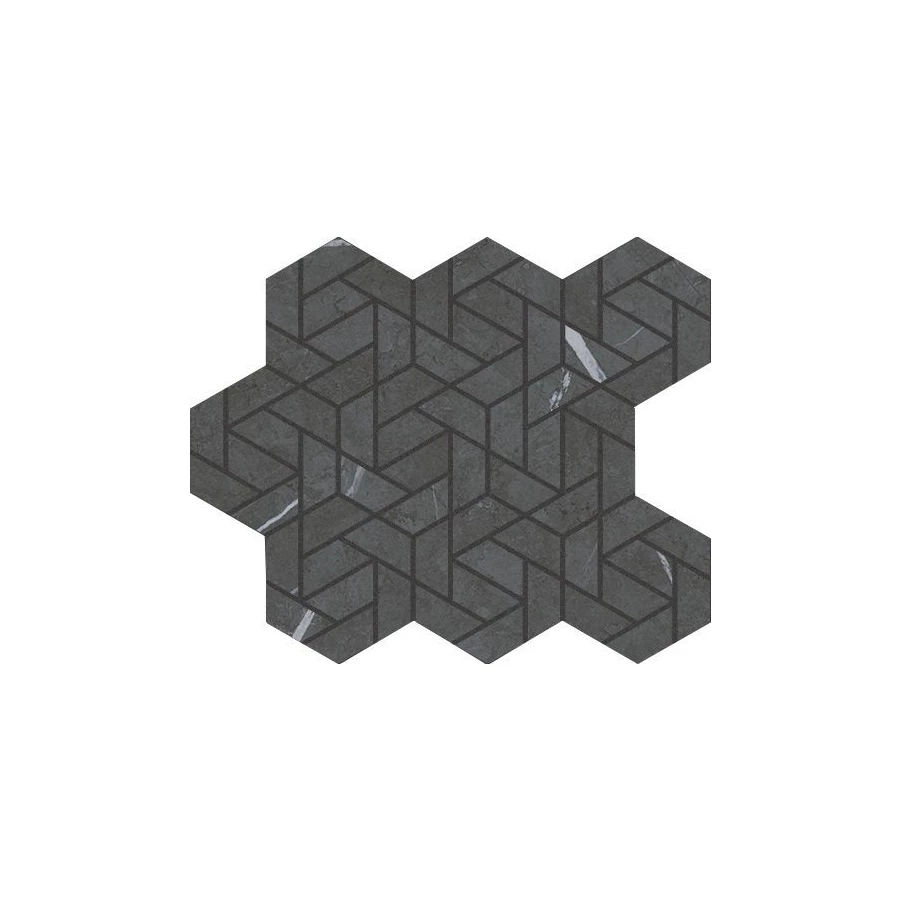 Мозаика Italon Метрополис Империал Блэк айкон 620110000158 34,7х28,6 см