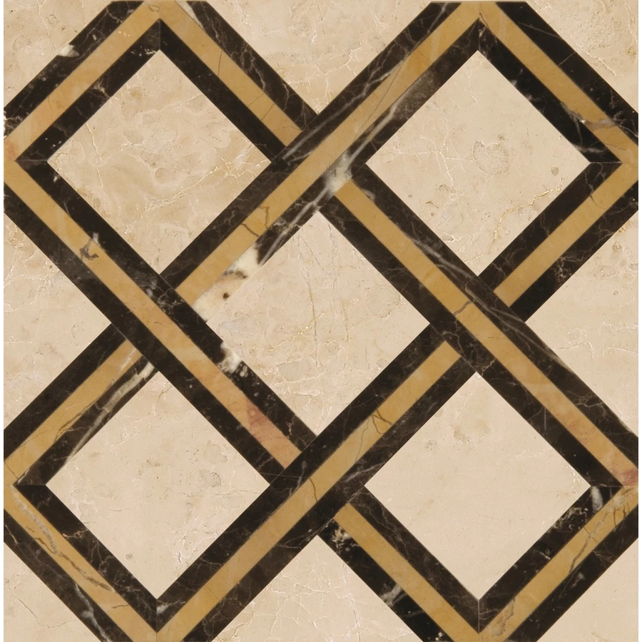 Плитка настенная Marmocer Waterjet 31 Border глянцевая бежевая PJD-SDPH031 20x20 см