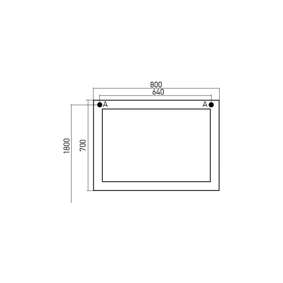 Зеркало без подсветки MixLine Людвиг-80 патина серебро 533040