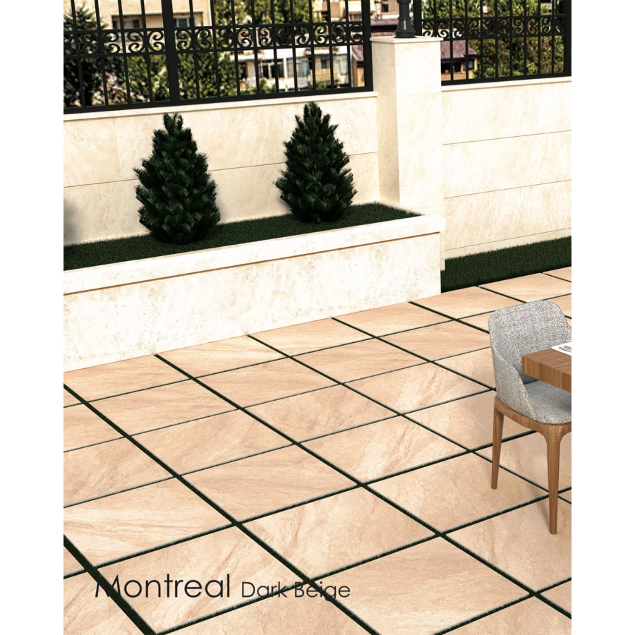Керамогранит Meili Ceramica Montreal Dark Beige матовый тёмно-бежевый 60х60 см