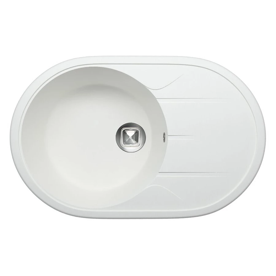 Кухонная мойка Tolero R-116 R-116 №923 (Белый) 77,5х51 см