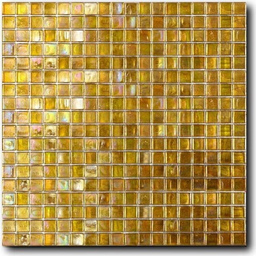 Стеклянная мозаика Art&Natura Classic Glass сетка 15х15 глянцевая золотой doutzen 29,5х29,5 см