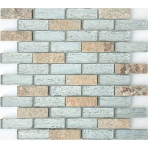 Мозаика из стекла и камня LeeDo Ceramica Dubai бежево-серый 29,8x29,8 см