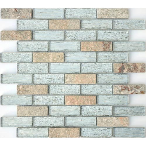 Мозаика из стекла и камня LeeDo Ceramica Dubai бежево-серый 29,8x29,8 см