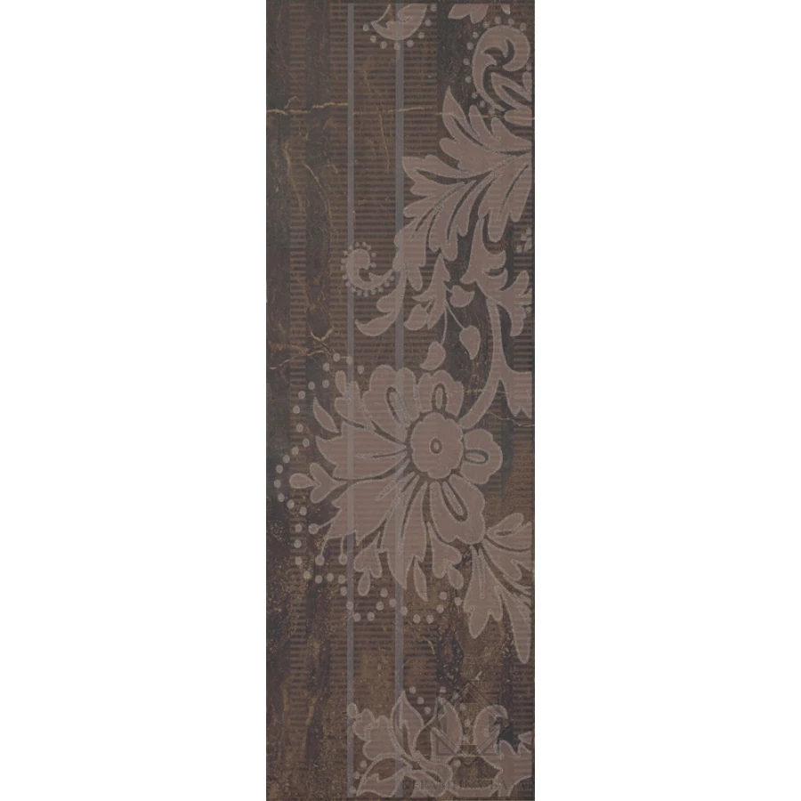 Плитка настенная Paradyz Miriam Brown A Декор глянцевый коричневый 60х20 см