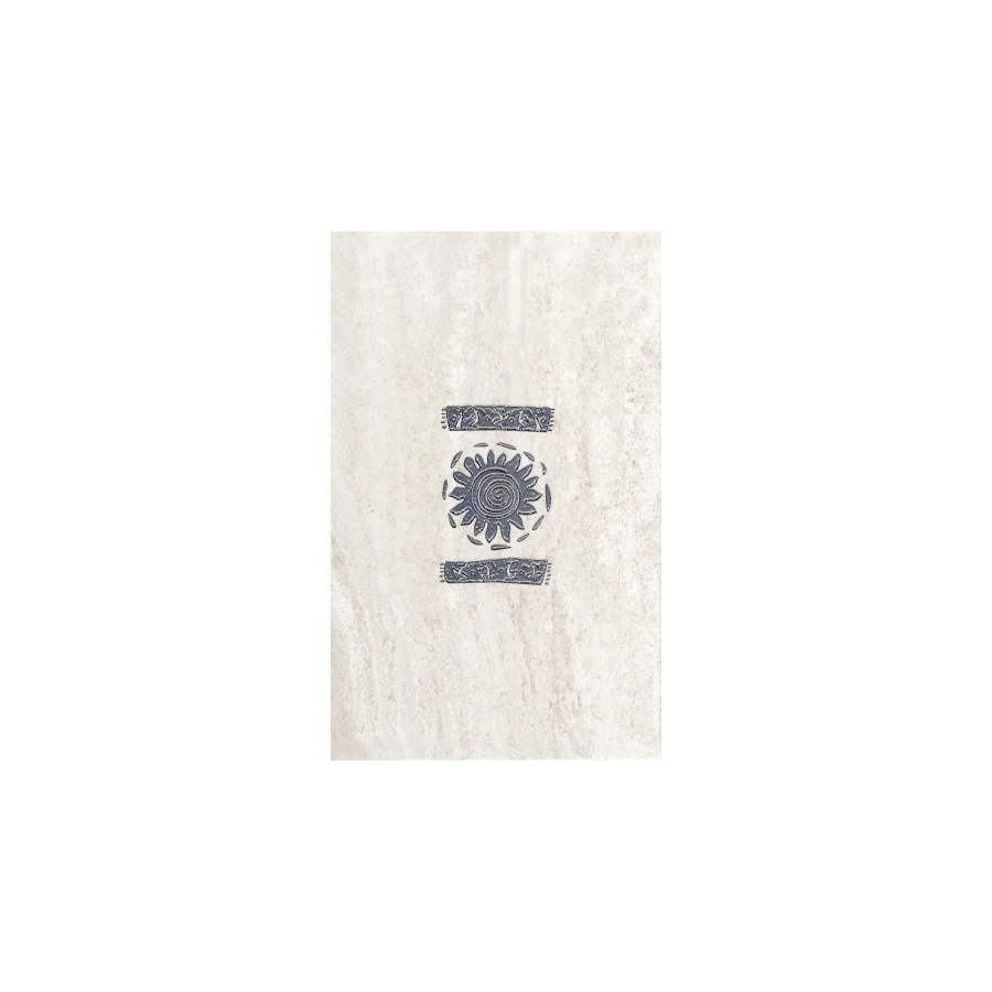 Декор НЗКМ Sparta sun светло-серый SPS-D1-GR 25х40 