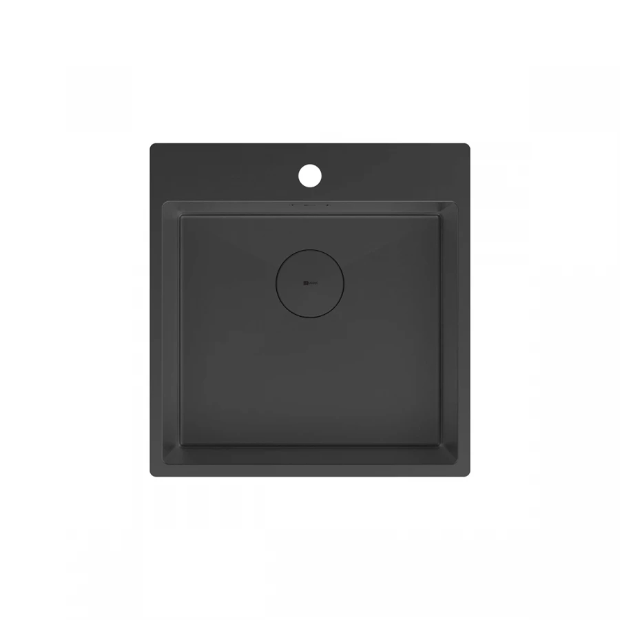 Кухонная мойка Lemark Janga 490 прямоугольная из нержавеющей стали чёрный матовый 9932108