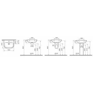Раковина VitrA S20 5502B003-0001