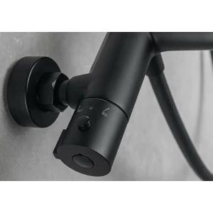 Смеситель Aquatek термостатический для ванны матовый черный AQ1043MB