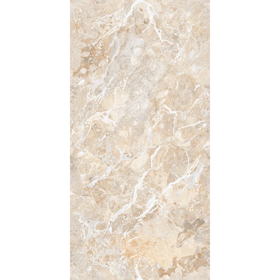 Керамогранит Gresant Breccia Boreale Beige Infinia Polished глянцевый бежевый 120х60 см