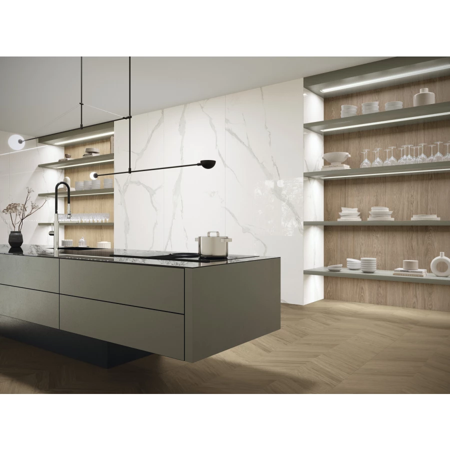 Керамогранит Ape Ceramica Kinfolk Kinwood Cedar Rect матовый коричневый A040488 280х120 см