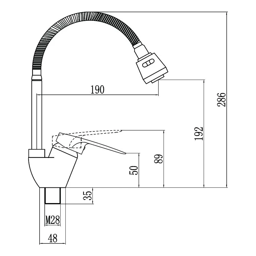 Смеситель для кухонной мойки Fmark FM4304 хром