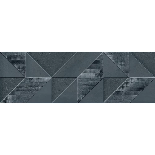 Плитка настенная Ibero-Keraben Delice Navy черный 25*75 см