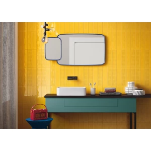 Плитка настенная Imola Ceramica Slash SLSH1 73Y Yellow глянцевая желтая 30х7,5 см