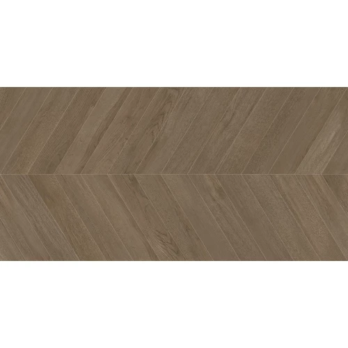 Керамогранит Delacora Walnut Chevron Dark матовый карвинг коричневый D120249M 120х60 см