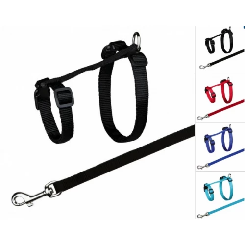 Шлейка с поводком Trixie для крупных кошек 34-57 см 13 мм