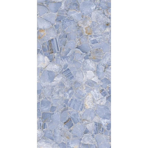 Керамогранит Maimoon Ceramica Porfido Azul glossy голубой 60х120 см
