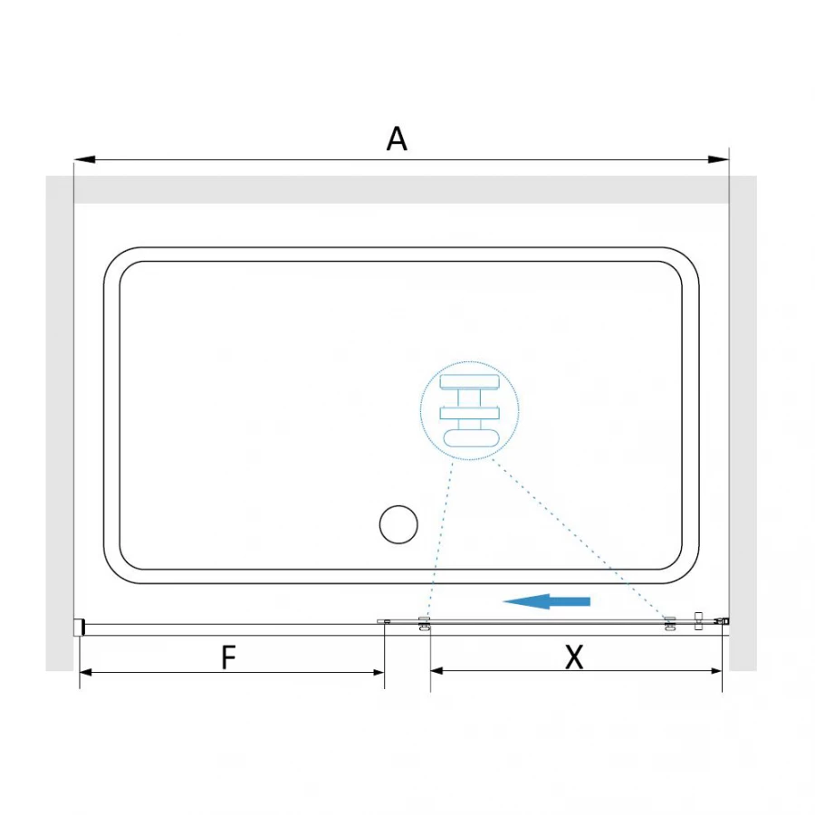Душевая дверь RGW SV-12 Прозрачное 32321211-11 110х195 см