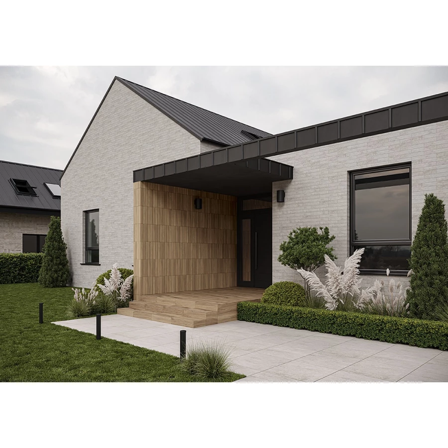 Плитка фасадная Ceramika Paradyz Carrizo Wood Elewacja Struktura Stripes Mix Mat 40x6,6 см