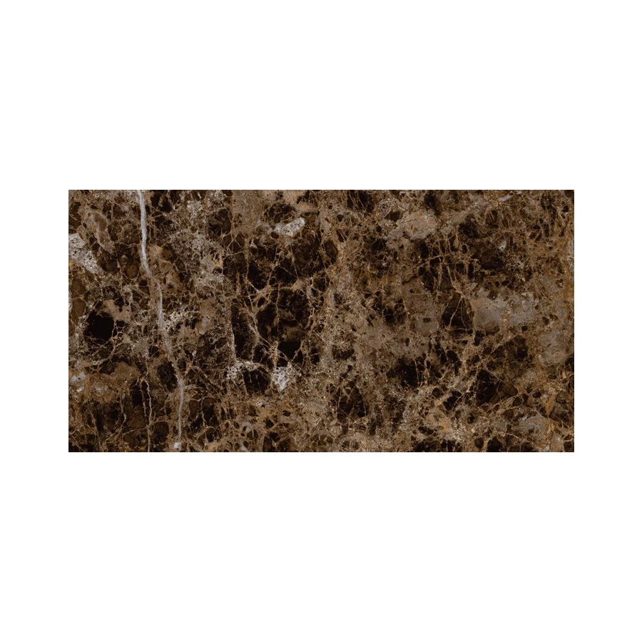 Плитка настенная Navarti Crema Marfil Imperial Marron глянцевая коричневая 50х25 см