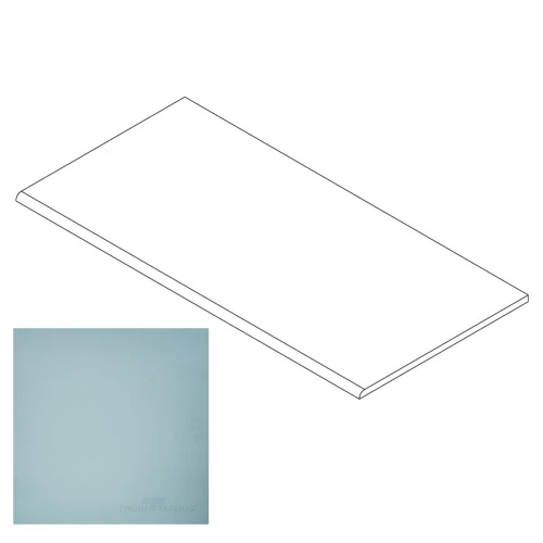 Ступень Грани Таганая Профи с завальцовкой голубой матовый GT085M 60х29,5 см