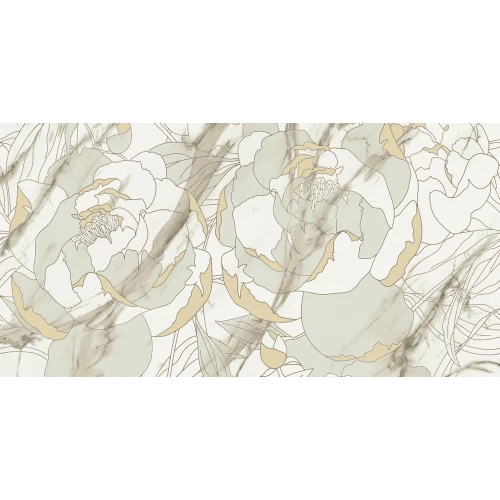 Плитка настенная Primavera Тривия Декор 2 бежевый глянец TP3668H2 60х30 см