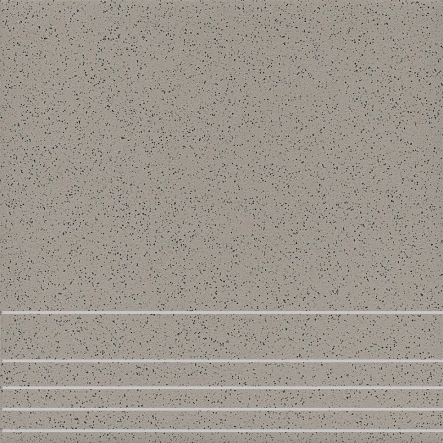 Ступень из керамогранита Kerama Marazzi Специи Перец матовая серая 30х30 см