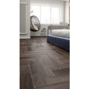 Каменный SPC ламинат Alpine Floor Parquet Light синхронное тиснение Дуб Фафнир ЕСО 13-16 43 класс 4 мм 1.95 кв.м 60х12.5 см