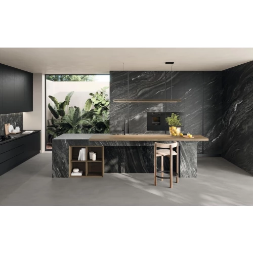 Керамогранит Atlas Concorde Marvel Diva Black Tempest Velvet натуральный черный AU8J 120х60 см