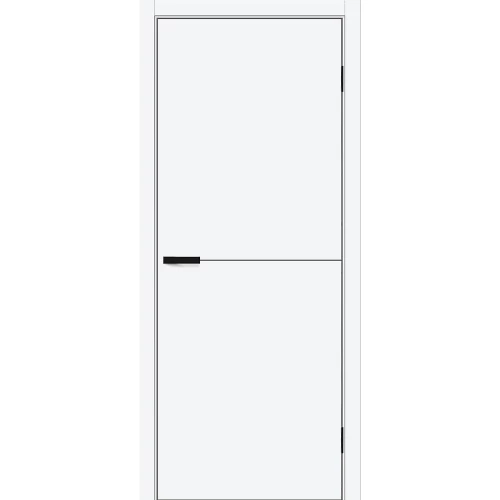 Межкомнатная дверь Bravo Браво-0.21 П 200x80 экошпон Bravo A полотно глухое цвет White Silk