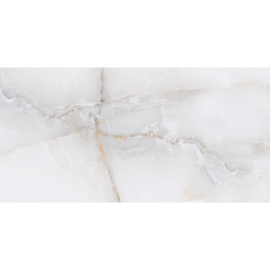 Керамогранит Neodom Onyx Bianco Polished глянцевый белый N20566 160х80 см