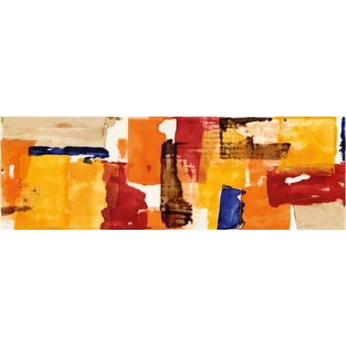 Декор Imola Ceramica Shades Patch Sun Mix блестящий красный 60x20 см
