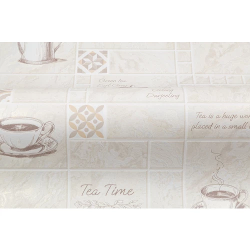 Обои виниловые Palitra Home Tea Time HomeColor бежевые HC11060-12 0,53х10,05 м