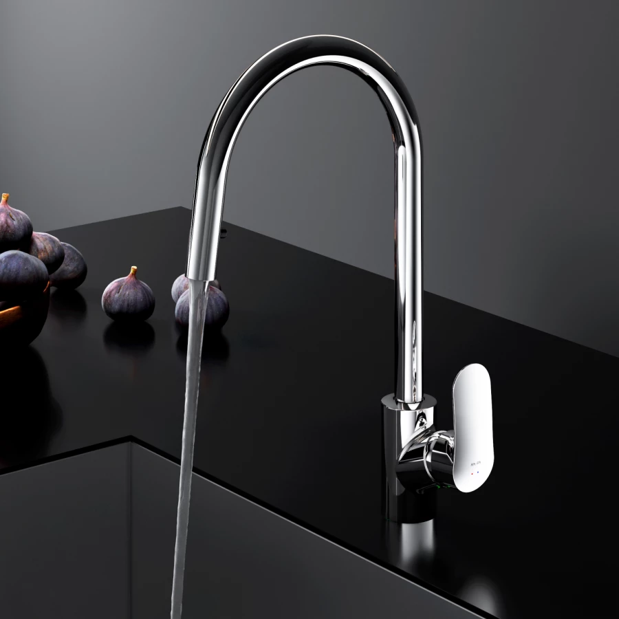 Смеситель для кухни Am Pm Like с вытяжным изливом F8012000