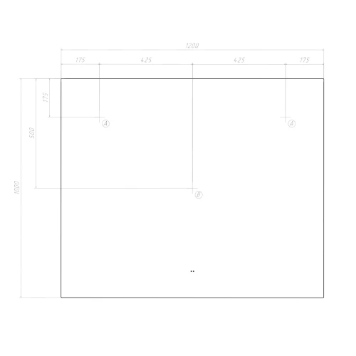 Зеркало Vigo Quadro Comfort 1200 147 120x100 см