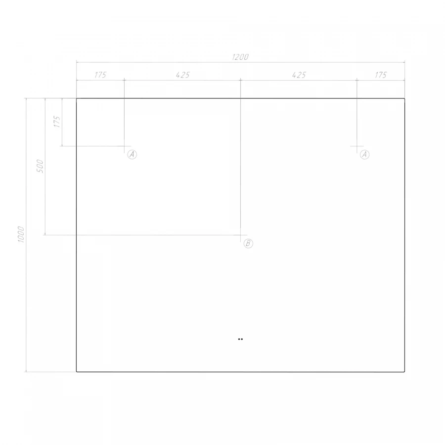 Зеркало Vigo Quadro Comfort 1200 147 120x100 см