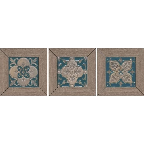 Вставка Kerama Marazzi Меранти пепельный мозаичный коричневый 13х13 см