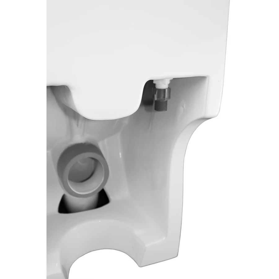 Унитаз-моноблок Azario Zeno ободковый с сиденьем slim микролифт AZ-1169 64х36.5х74 см