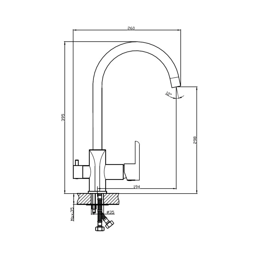 Смеситель для кухни Haiba HB76805-8