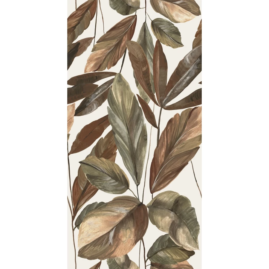 Плитка настенная Baldocer Neve Satin Giardino полуматовая белая коричневая AC3184 120х60 см