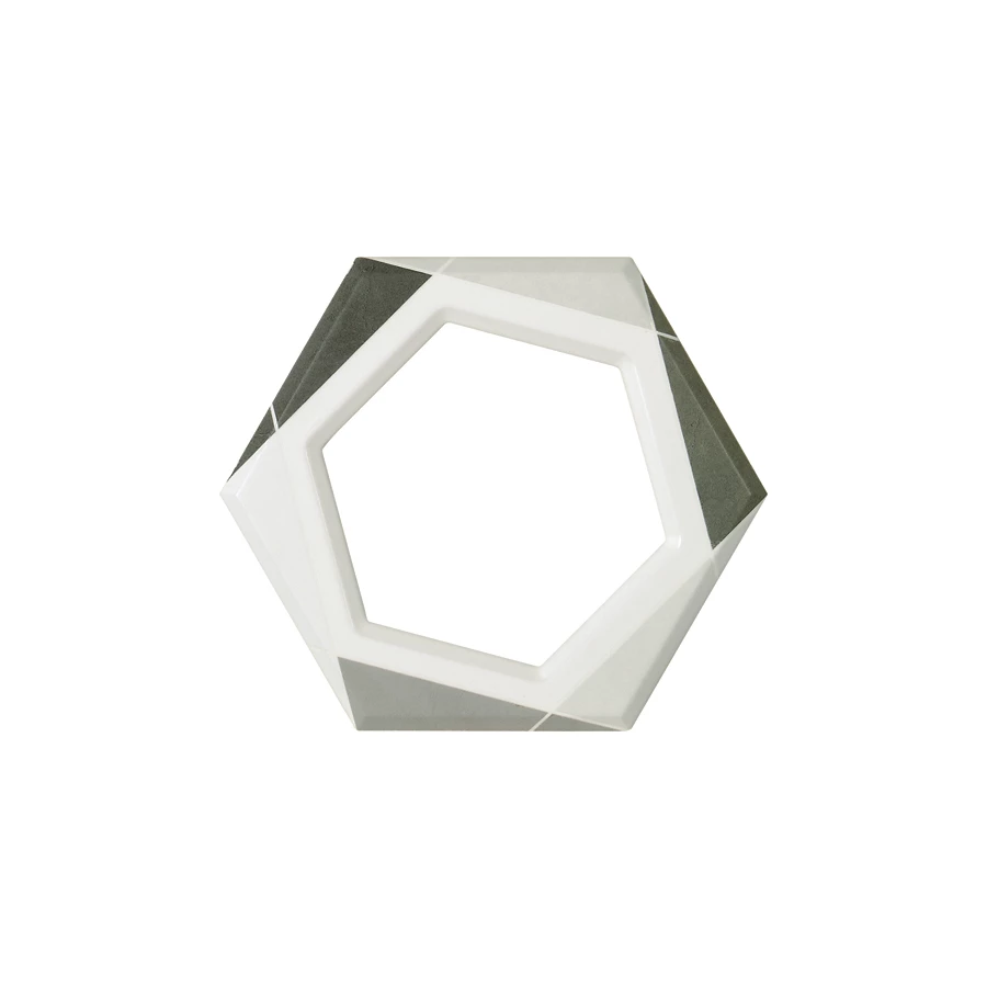 Керамическая плитка Fanal Lino Dec. Frame gris 24,7х21,5 см