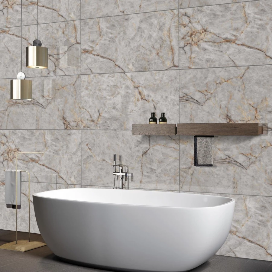 Керамогранит Neodom Sale Snow Polished серый N20518 160х80 см