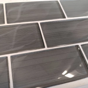 Стеклянная мозаика Caramelle Mosaic Mattoni Grigio серый 30x30 см