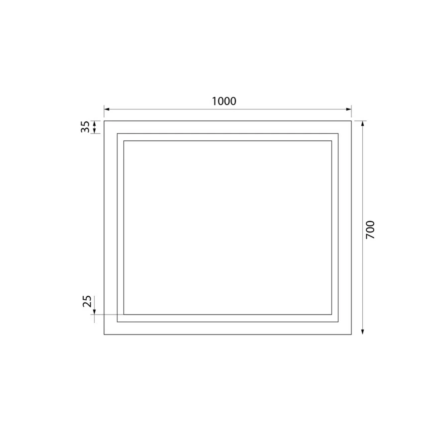 Зеркало с подсветкой и термообогревом Iddis Zodiac ZOD10T0i98 100 см