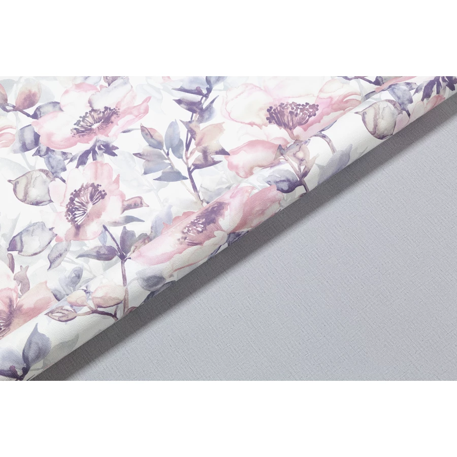 Обои флизелиновые Palitra Home HomeColor Aquarelle Bionica Monochrome Provence серые HC71823-41 1,06х10,05 м