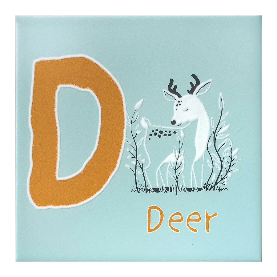 Декор Kerama Marazzi Зоопарк D матовый голубой OS/A239/5185 20x20 см