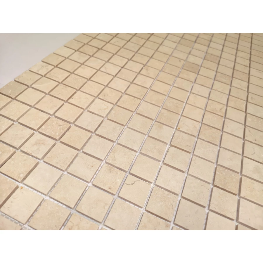 Мозаика из натурального камня Caramelle Mosaic Botticino MAT бежевый 29,8x29,8 см